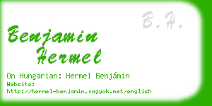 benjamin hermel business card