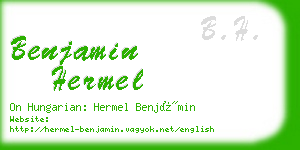 benjamin hermel business card